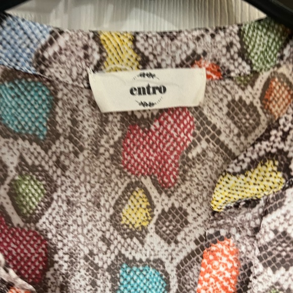 Multi color snake print blouse - Picture 4 of 7